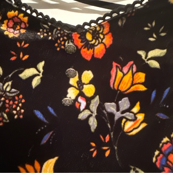 Forever 21 Black and Orange Fit and Flare Mini Dress - Picture 2 of 10